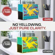 5MM Heavy-Duty Sealed Trading Card Box (1-Pack) - Ultra-Durable Acrylic Case For Holo Foil Cards, Premium Acid-Free Holder For Vintage Trading Cards, Crystal-Clear Dustproof Display For Lenticular 3D Cards, Airtight Tribute Card Storage Box, Professional TCG Card Storage Solution, Ideal For Standard/Sports/Game/Collectible Cards, Scratch & UV Resistant, Stackable Design For Long-Term Preservation, Perfect Gift For Card Enthusiasts & Hobbyists, Shields Against Dust, Moisture, Fading And Wear - Trading Card Box - 查看 3