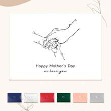 Bộ 64 thiệp chúc mừng in ảnh theo yêu cầu, thiệp hai mặt cá nhân hóa dành cho Ngày của Mẹ với ảnh và chữ, kèm phong bì, thích hợp cho sinh nhật, tiệc tùng, thiệp cảm ơn, thiệp gia đình và thiệp chúc mừng sinh nhật mẹ. - hình chữ nhật - Xem 5
