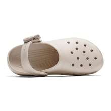 Crocs 男士女士運動涼鞋扣Clog沙灘鞋戶外包頭彩扣涼鞋男鞋女鞋拖鞋洞洞鞋213347-2MC - 卡其色 - 查看 4