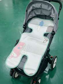 Universelles Kühlkissen für Kinderwagen, doppelseitige Kühlwirkung, hautfreundlich und atmungsaktiv, Sicherheitssitzkühlung, universelles Zubehör für Babyhochstühle, kühl und erfrischend im Sommer - Verschiedenfarbig - Übersicht 3