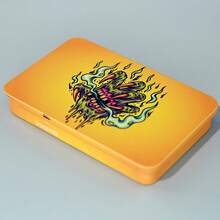 1个简约时尚新款创新个性化防滑金属香烟盒，带滑动盖，便携式旅行香烟盒，带搭扣锁，最多可容纳5支香烟（直径8毫米） - 多色 - 查看 8