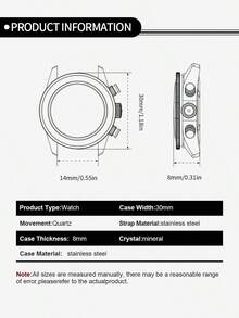 Guess 女士石英模拟腕表 - 34毫米银色不锈钢表壳和表链，银色表盘，双色不锈钢表带，30米防水，时尚配饰 - GW0404L3 - 銀色 - 查看 7