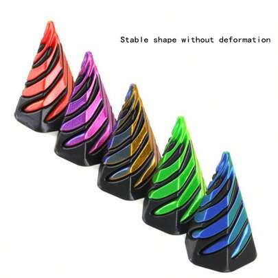 1pc 3D Printed Spiral Cone Stacking Toy, High-Quality Smooth Fidget Toy, Creative Stress Relief Toy Suitable For Gatherings And Parties (Random Color)