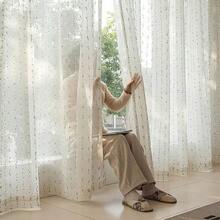 1/2 tấm rèm voan kẻ sọc phong cách Bohemian, chất liệu nhung jacquard màu xanh lá cây, kiểu may túi luồn thanh treo, mềm mại và nhẹ, chất liệu polyester, nhiều kích cỡ, phù hợp cho phòng ngủ, phòng tắm, phòng khách, nhà bếp, văn phòng, ký túc xá, tạo nên không gian trang trí nhà cửa tươi mới và dễ thương. - Nhiều màu - Xem 5