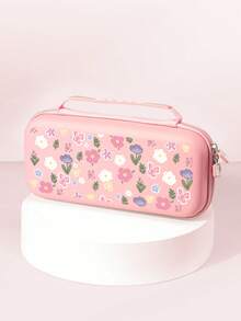 Cute Pink Floral Pattern Compatible Accessories Set For Switch2 (2025)/Switch NS/Switch OLED, Including Protective Case/Storage Bag, TPU Soft Shell, Stylish And Practical, Portable Stand, Portable Travel, Anti-Fall, Anti-Scratch, Anti-Fouling, Fashionable Romantic Gift - Multicolor - View 9