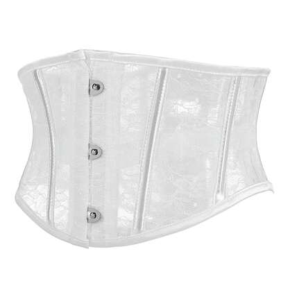 1件装女士短款蕾丝束腰带，外穿式束腰塑身衣，适合派对和日常穿着