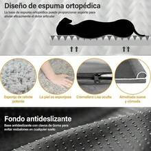 Cama Esponja Ortopedica Sofa Mascotas Perros Lavable Grande Gris Oscuro - Gris Oscuro - Ver 4