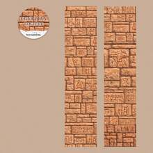 1卷2米埃及主题纹理和纸胶带，复古创意美学贴纸，DIY装饰拼贴工艺用品，节日礼物，个性化剪贴簿学校文具 - 款式 2 - 查看 15