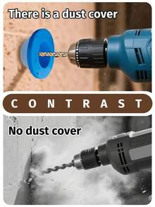 Cubierta antipolvo, taladro de impacto a prueba de polvo, accesorio a prueba de polvo para taladro eléctrico doméstico, accesorios a prueba de polvo, herramientas - A - Ver 9