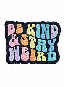 1 miếng vá phong cách retro "Be Kind & Stay Weird" (Hãy tử tế và giữ vẻ kỳ quặc của riêng bạn) - Nhiều màu - Xem 7