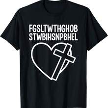 FGSLTWTHGHOBSTWBIHSNPBHEL For God Loved The World Scripture T-Shirt - màu đen - Xem 1