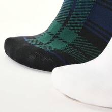 Adidas 2双装女士休闲运动中筒袜，春夏款 IX6812 - 深靛藍/白 - 查看 3