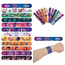 12PCS Demon Hunting Team, Witch Hunting Group And Devil Hunting Squad Themed Slap Bracelets. Great For Party Favors, Birthday Gifts, Party Decorations, Christmas Gifts And Various Holiday Presents. (Styles And Packages Are Shipped Randomly.) - Multicolor - View 5