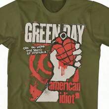 2026 Summer Tops2026 AF Green American Women Mens Black Short Sleeve T Shirt Punk Rock Vintage Style Graphic TeesLoose And Comfortablesummer Shirts - 軍綠色 - 查看 9