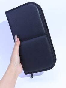 Túi đựng cọ trang điểm 23 ngăn, màu đen, dung tích lớn, tiện dụng khi đi du lịch, hộp đựng đồ trang điểm, dụng cụ trang điểm chuyên nghiệp, có thể gấp gọn (Không bao gồm cọ trang điểm) - màu đen - Xem 12