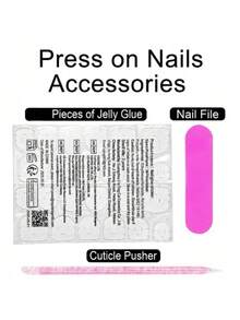 10件套手工方形美甲装饰贴片，裸色和黄色法式贴片，金色花朵、珍珠、水钻、爱心设计，Y2K蜜蜂坏女孩风格，适合派对、婚礼、日常佩戴，包含工具包，是送给女性和女孩的绝佳礼物。 - 黃色 - 查看 5