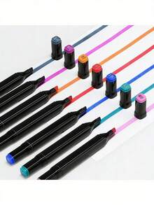 168/120/80/48/36/24 PCS Marker Sets, Dual-Tips, DIY Craft Pens, Watercolor Pens, School Supplies, Professional Permanent Colors, For Painting, Sketching, Coloring, Calligraphy - Ideal For Halloween & Christmas Gifts, Art Lovers, Art Supplies - 168 Colors / Markers - View 9