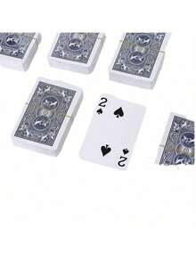Waterproof Standard Playing Cards Set For Adults With Durable Box, Anti-Bend Paper Material, Ideal For Party Entertainment And Card Games, Age 14+, Multiple Decks (Pcs/Set) - Multicolor - View 4