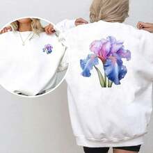 1/2/3 piezas Pegatinas de transferencia de calor con flores de iris alemán, adecuadas para decoración con prensa de calor en camisetas, almohadas, etc. Disponible en varios colores, duraderas, calcomanías de plástico lavables para mochilas, cojines, pantalones, fundas de sofá, impresión de camisetas resistente al lavado y desteñido. - Multicolor - Ver 5