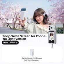 Insta360 Pantalla trasera para selfies, proyector de pantalla para selfies, cámara instantánea, dispositivo para selfies, diseño de pantalla táctil, ultradelgado y portátil, compatible con Apple y Android. - Blanco - Ver 2