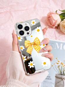 Ốp điện thoại in hình nơ hoa cúc tráng gương, in chữ "Chúc may mắn", tương thích với iPhone 15/13/17/17pro/16/14/11/15pro/15 Plus/15 Promax/7plus/8plus/X/Xs Max/Xr/11pro/12pro/13pro/14pro/12mini/13mini/11promax/12promax/13promax/14promax/14plus/17pro Max/17Air/6/6s Plus/7/8/16Pro/16plus/16promax/Se2/17promax & Tương thích với Samsung Ốp bảo vệ chống sốc cho Galaxy/A54/A14/A12/A13/A15/A32/A33/A24/A52S/S20/S21/S22/S23/S24/S23Plus/S24ultra/S25/A15/A33/A23/S26/A07/A17/A05 - Nhiều màu - Xem 4