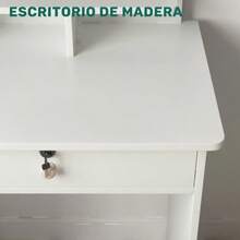 Tocador Con Espejo Cuadrado Iluminado Por Led Y 4 Cajones Con función de iluminación Tocador Maquillaje Espejo Led Cajones Espacioso Mueble Dormitorio - Tipo de Enchufe A USA (110-127V) - Ver 5