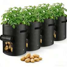 Bolsa para plantar patatas, bolsa para cultivar patatas y verduras, maceta portátil para cultivo interior/exterior - Multicolor - Ver 1