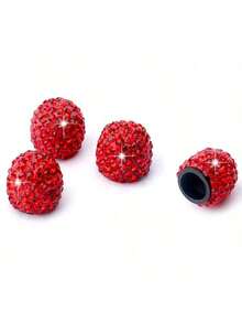 Nắp van lốp đính kim cương, nắp van lốp sáng tạo với đá quý, phụ kiện ô tô - A - Xem 2