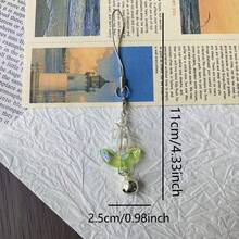 1条透明炫彩郁金香手机挂绳，可爱百搭吊坠礼品，手机挂绳，适用于所有智能手机型号，也适用于U盘 - 無色 - 查看 10