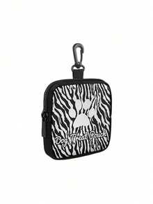 1pc Zippered Dog Treat Pouch - Portable Polyester Material Pet Snack Bag Suitable For Outdoor Activities And Walking, Available In Black, Red, Purple, Blue, Suitable For Dog Owners And Trainers To Carry Pet Treats, Dog Accessories, Dog Snack Bag, Dog Toys, Dog Walking Bag, Dog Snack Storage - Multicolor - View 6
