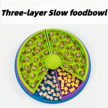 旋转慢食碗，防呛慢食碗，适合小型犬，防溢狗碗 - 1公升 - 查看 9