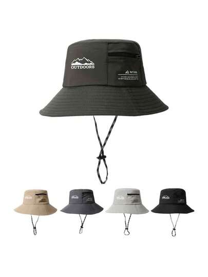 Mũ tai bèo nam màu trơn in chữ hình đỉnh núi, chất liệu polyester, đa chức năng chống nắng, thích hợp cho hoạt động ngoài trời như leo núi, cắm trại, du lịch. Món quà tuyệt vời cho gia đình, bạn bè, người yêu. Thích hợp làm quà Giáng sinh, Ngày của Mẹ, Ngày của Cha, Ngày Nhà giáo, sinh nhật.