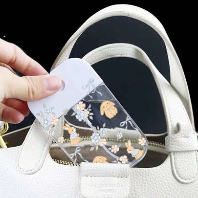 1pc New Transparent Floral, Rabbit, Bow Print Travel Nano Mist Refillable Bottle, Lightweight Space-Saving, Portable Decant Bottle, Hydrating Perfume Bottle, Minimalist Elegant Niche Gift For Girlfriend, Bestie, Summer, Couples