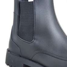 Women's Adult Rain Boot, Waterproof Ankle Boot, Sizes 33 To 40 - ĐEN-ĐEN - Xem 4