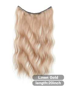 Tóc nối kẹp ombre 20 inch, kiểu chữ U, bồng bềnh, gợn sóng, không đường nối, bóng mượt, thích hợp cho trang phục mùa hè, băng đô cài tóc, phụ kiện đi biển. - nâu nhạt - Xem 11