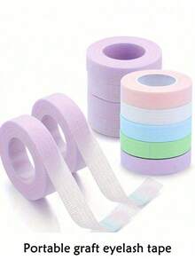 8pcs Professional Eyelash Extension Tapes, Made Of Non-Woven Fabric, Multi-Functional Self-Adhesive Tapes, Suitable For Women's Eyelash Extension Application - Multicolor - View 7