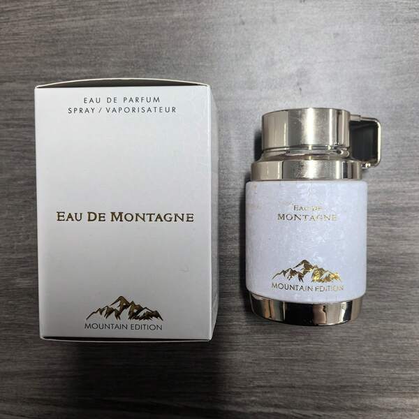 Odysseyy Eau De Montagne Mountain Edition Eau De Parfum Unisex 100ml (3.4oz) – Oriental Vanilla Almond Perfume, White Flowers Cacao Sandalwood Fragrance, Warm Creamy Scent, Long Lasting Luxury Perfume, Perfect Gift For Her & Him
