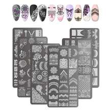 Bộ dụng cụ dập móng tay kèm khuôn silicon, 6 khuôn hoa ren + 1 khuôn dập trong suốt, dụng cụ làm móng nghệ thuật DIY cho móng gel. - Nhiều màu - Xem 7