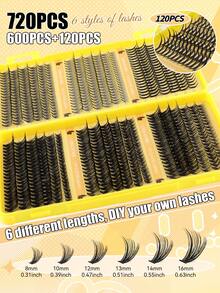 Mi giả dạng chùm 10D-150D tự nối mi - Mi giả lông chồn cao cấp, độ cong D, tạo độ dày tự nhiên, từng sợi riêng lẻ để tự nối mi - Có thể tái sử dụng, nhẹ và dễ dàng sử dụng. Mi giả dạng chùm, mi giả từng sợi, mi thật, mi giả cho mi trên. - D - Xem 5