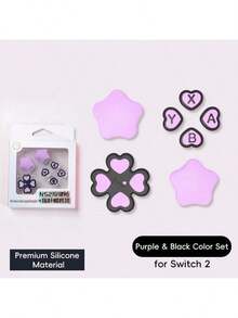DATA FROG Silicone Button Covers And Thumb Grips Compatible With Switch 2 NS2 Heart Design Accessories - View 11