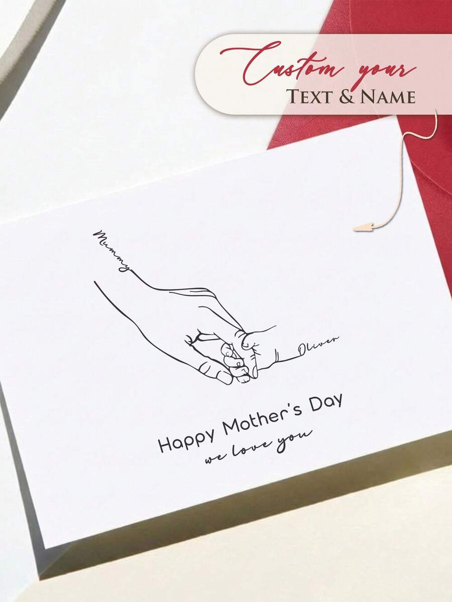 Bộ 64 thiệp chúc mừng in ảnh theo yêu cầu, thiệp hai mặt cá nhân hóa dành cho Ngày của Mẹ với ảnh và chữ, kèm phong bì, thích hợp cho sinh nhật, tiệc tùng, thiệp cảm ơn, thiệp gia đình và thiệp chúc mừng sinh nhật mẹ. - hình chữ nhật - Xem 1