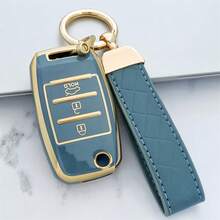 Ốp bảo vệ chìa khóa xe TPU cho Kia Rio, Ceed, Sportage, Sorento, Niro, K3, Carens, Cadenza, Carnival, Optima - Vỏ chìa khóa điều khiển từ xa dạng gập - 3 nút - Xem 12