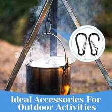 Móc khóa carabiner nhôm chịu lực cao, độ bền vượt trội, chống mài mòn, kẹp nhanh, móc an toàn cho bình nước ba lô ngoài trời, móc treo đa chức năng tiện dụng. - nhiều màu - Xem 8