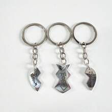 3pcs/Set Mother & Daughter Heart-Shaped Keychain, Stainless Steel Engraved "Big Sis/Mom/Lil Sis", Family Commemorative Pendant - 3-piece Set - View 9