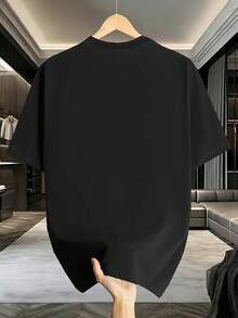 [FIFA World Cup Licensed] Unisex Short Sleeve T-Shirt, Classic Round Neck Couple Tee, Soft Premium Fabric, Comfortable Versatile Top For Sports & Dail - 黑色 - 查看 3