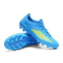 Adidas 男女款足球鞋 F50 LEAGUE 2G/3G AG 轻便舒适户外足球鞋 JQ1485 - 鐳射亮藍/亮黃螢光/亮晶藍 - 查看 3