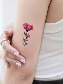 STARTTOOS Hình xăm dán tạm thời họa tiết bướm và hoa lãng mạn tối giản mùa xuân, phong cách Y2K, thích hợp cho cổ tay, mắt cá chân, vai, cổ, xương quai xanh, chống thấm nước, chân thực, tự làm cho các hội nghị anime, lễ hội hóa trang, lễ hội âm nhạc, ngày Valentine, quà tặng tiệc tùng. - Nhiều màu - Xem 3