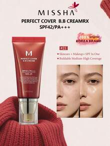完美遮瑕BB霜 21号 浅米色 - 透亮冷调 SPF 42 PA+++ 1.69 液体盎司 - 面部遮瑕保湿霜，SPF42/PA+++（21号），可作为送给女朋友的礼物 - 21 - 查看 2