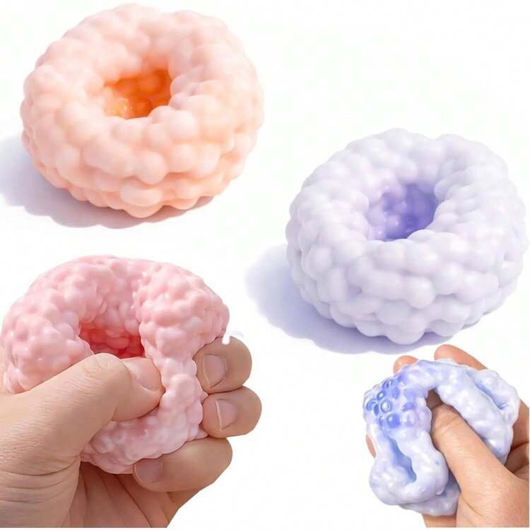 1PC Ice Skin Sand Stress Ball, Crunchy Fidget Squeeze Toy For Anxiety & ADHD, Party Classroom Gift - 1 - 查看 1