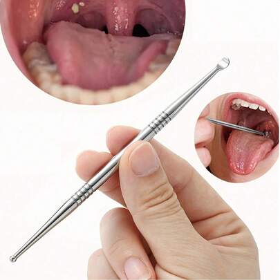Tonsil Stone Remover - Anti-Slip Design, Ergonomic Handle For Tonsil And Earwax Removal, Durable Oral Care Tool, Helps Lung And Ear Health, Stylish Design, Sturdy And Durable, Personal Care, Compact Cleaner, Quality Material, Health Maintenance, Health-Conscious User